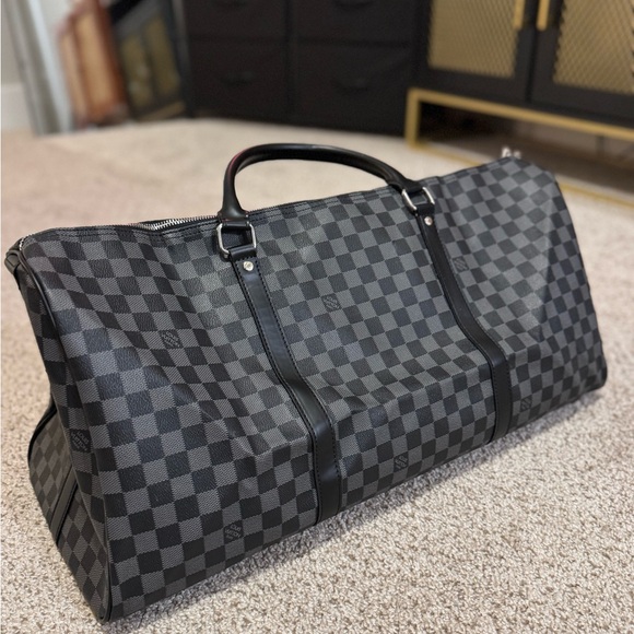 Louis Vuitton Keepall Bandouliere 45 Damier Graphite Canvas Travel Duffel Bag - Picture 1 of 10